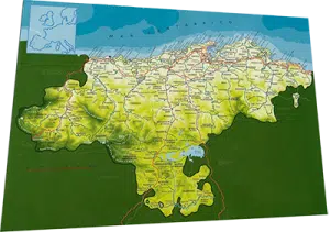Cantabria tourism map